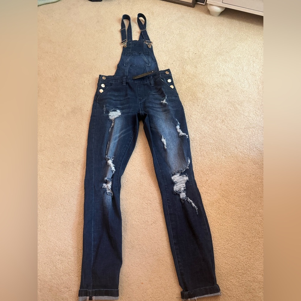 NWT Bebe Denim Overalls